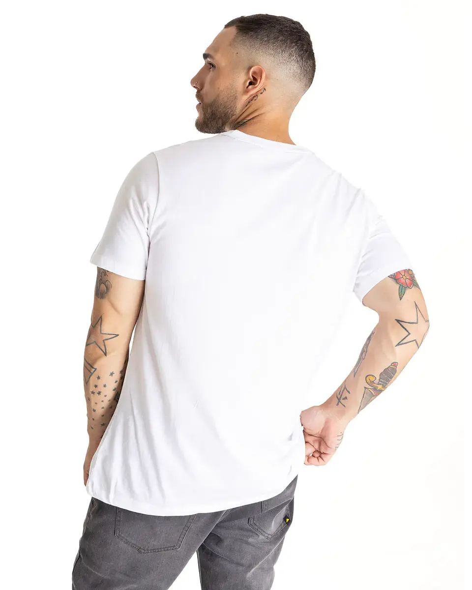 Polera Hombre Blanca Cat 2510454-X5M  2