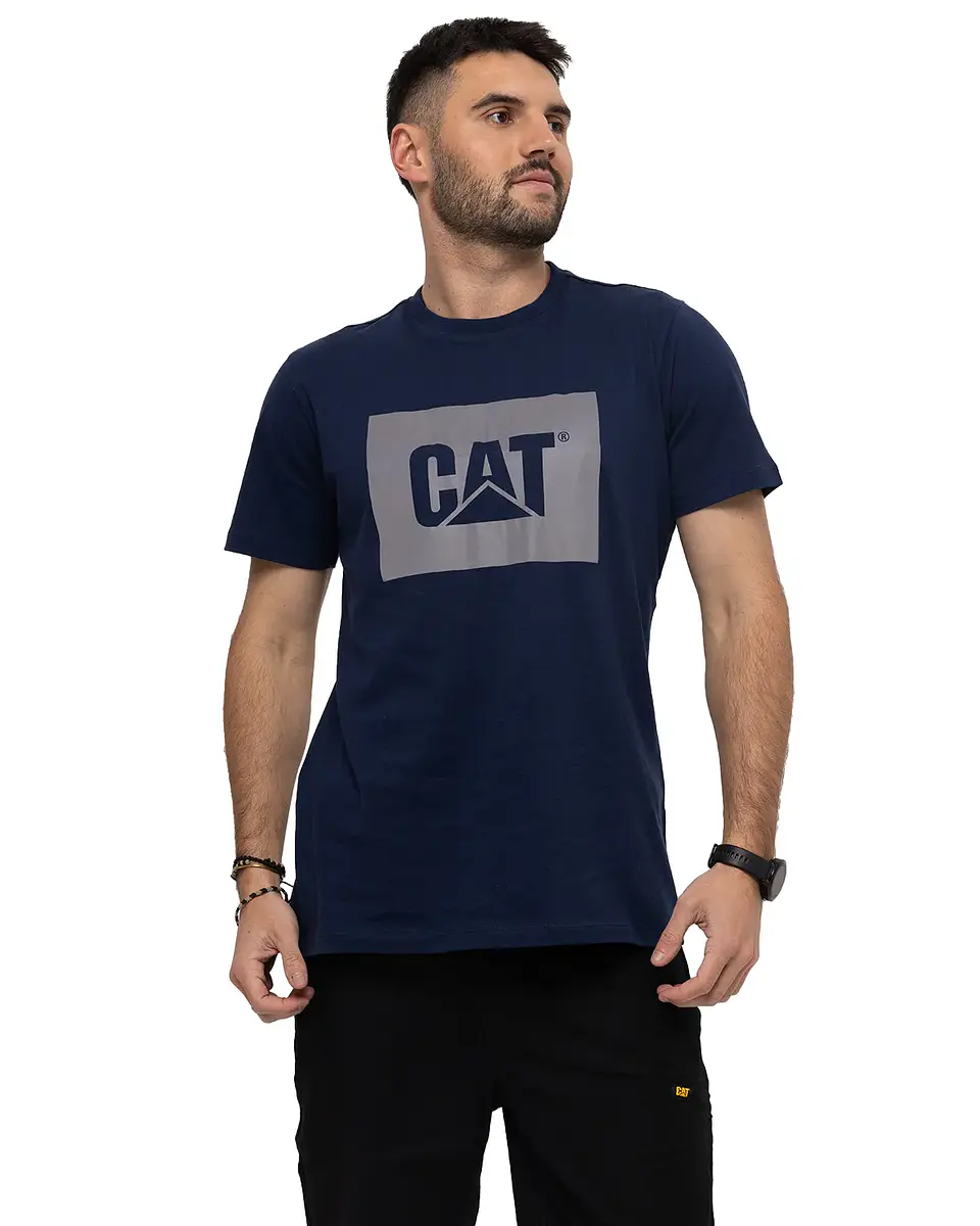 Polera Hombre Azul Cat 4010302-8Iu  1