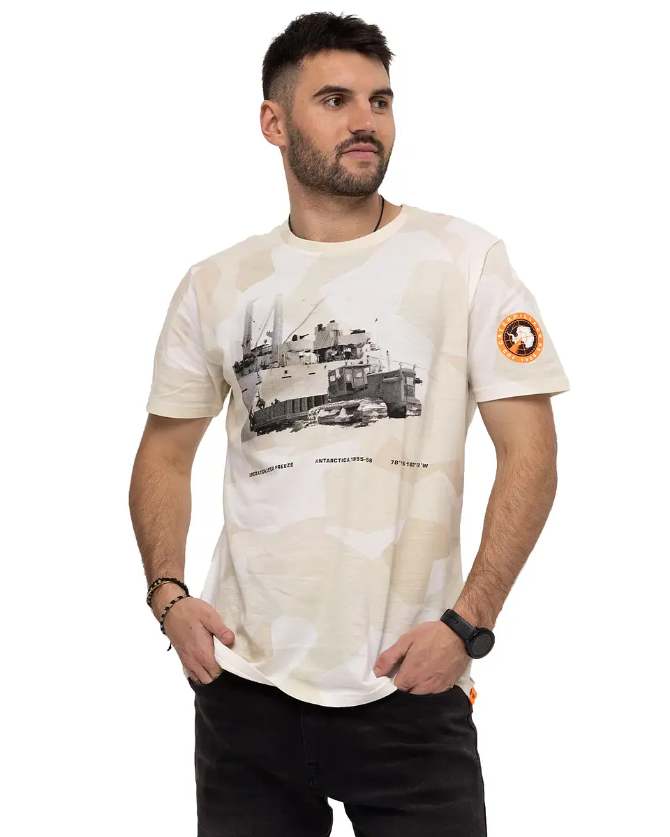 Polera Hombre Beige Cat 4010314-25S  1