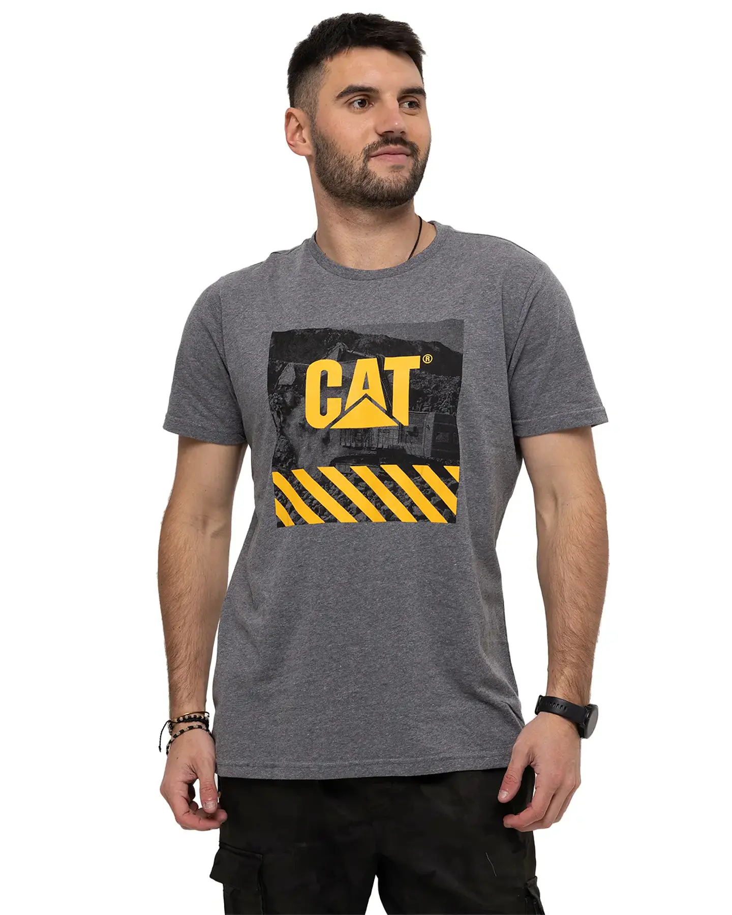 Polera Hombre Gris Cat 4010376-Boh  1