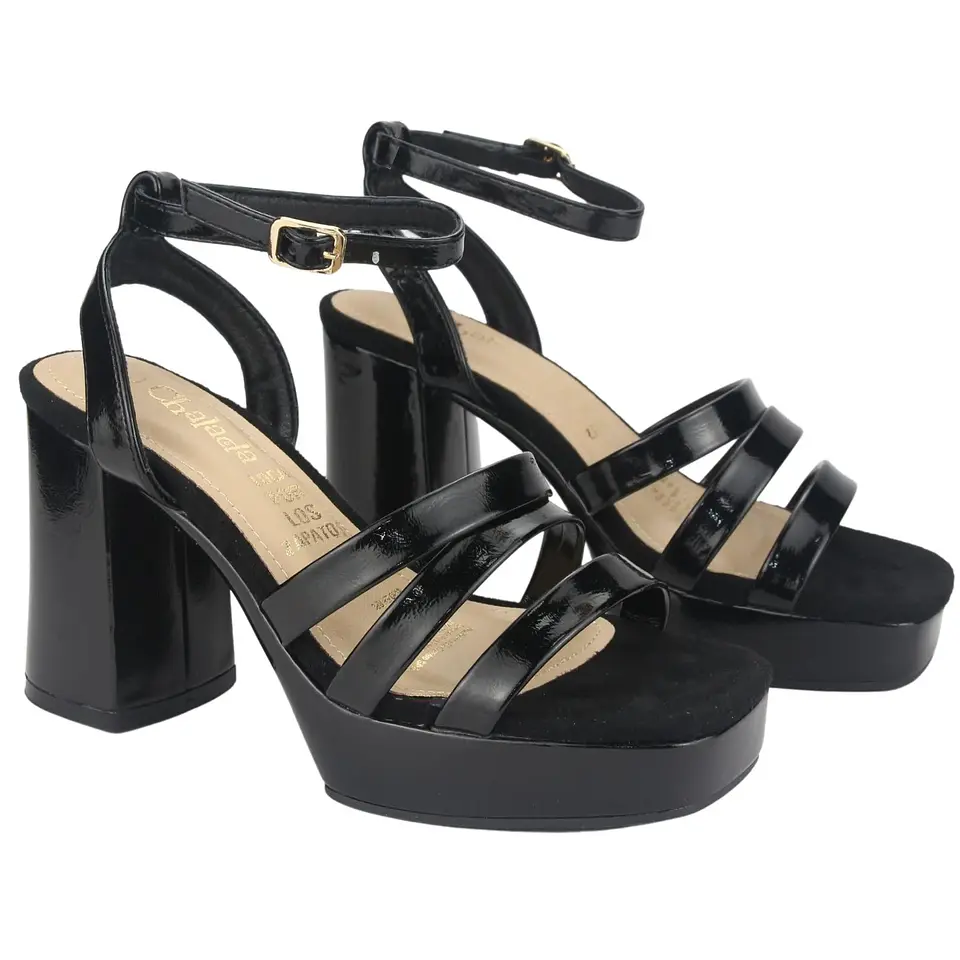 Sandalia Mujer Negro Chalada 5-SUSSI-3BK 3