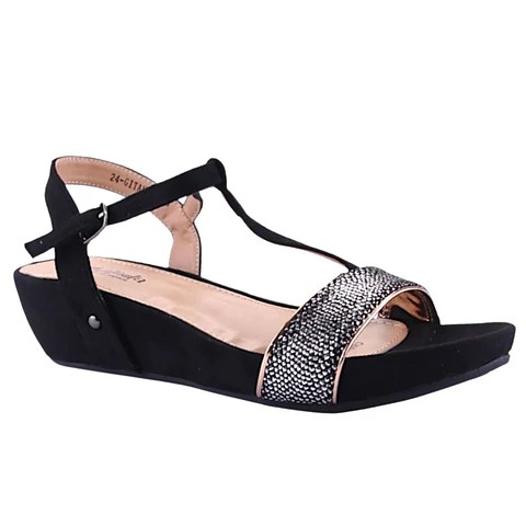 Sandalia Mujer Negro Chalada 24-Gitana-4Bk