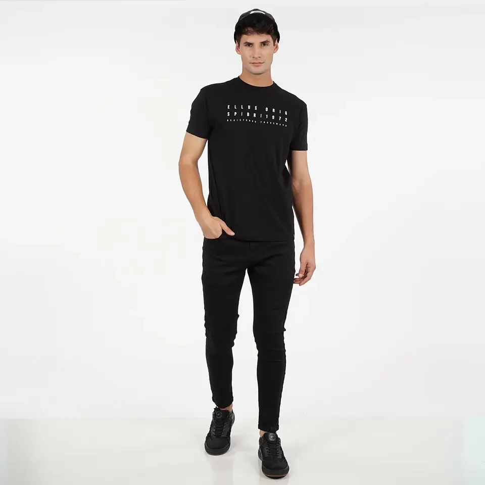 Polera Hombre Negra Ellus Cmc63611  4