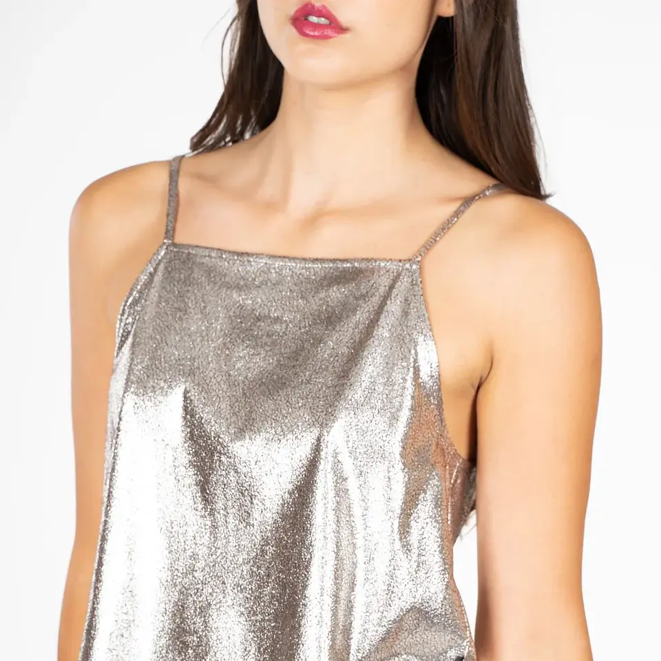 Polera Mujer Plateada Ellus Dfs38200  3