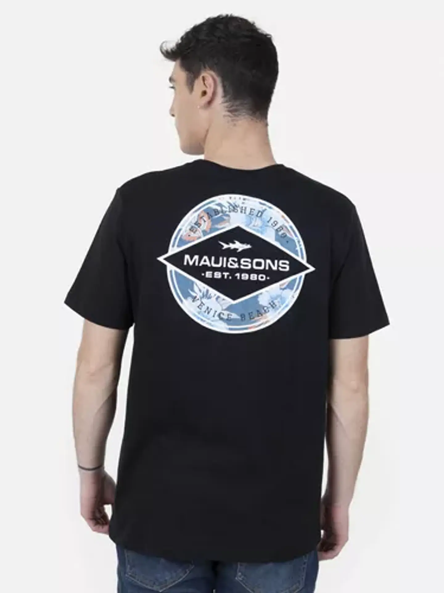 Polera Hombre Negra Maui 5Av1555-Mv23  2