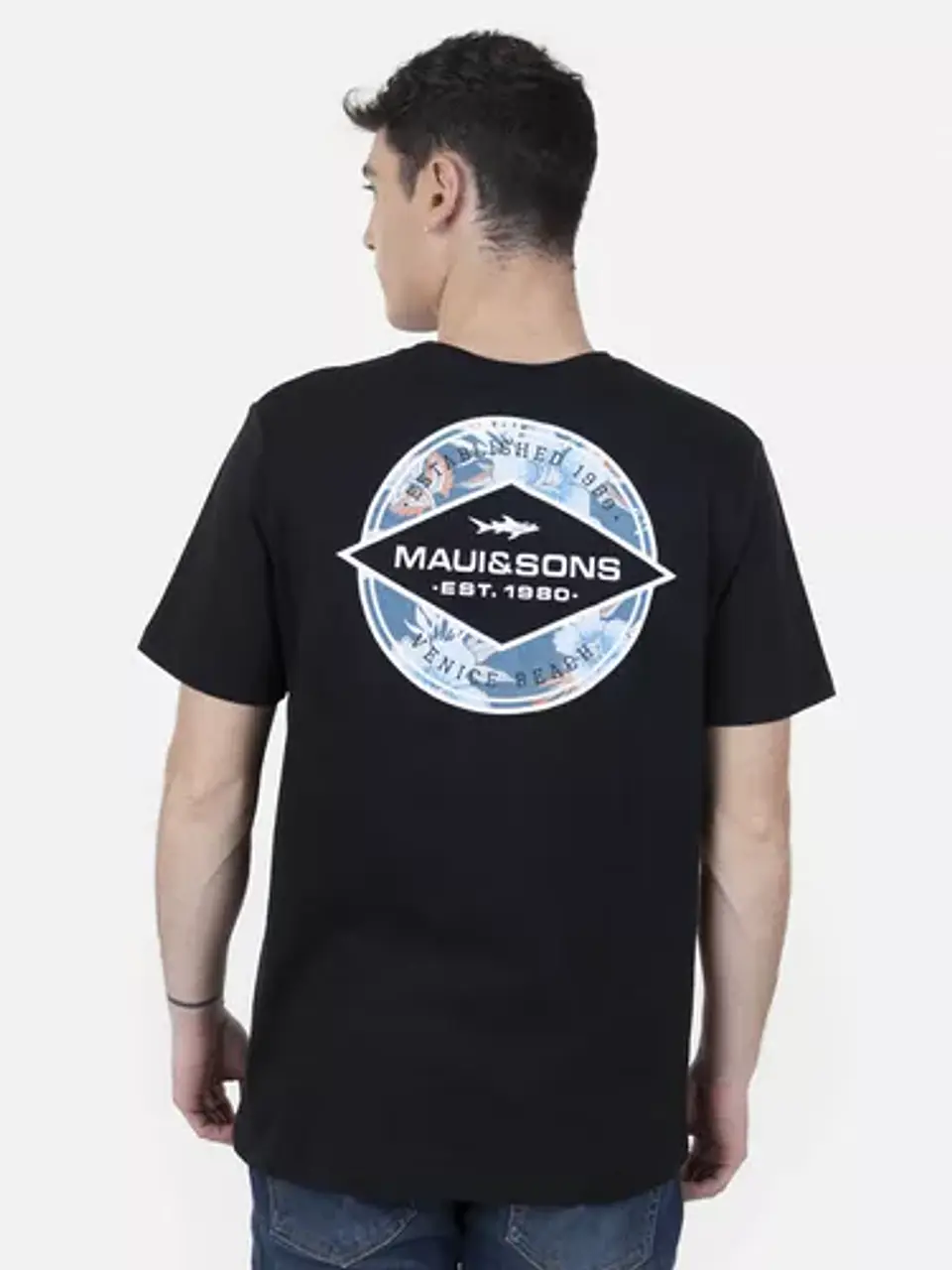 Polera Hombre Negra Maui 5Av1555-Mv23  2
