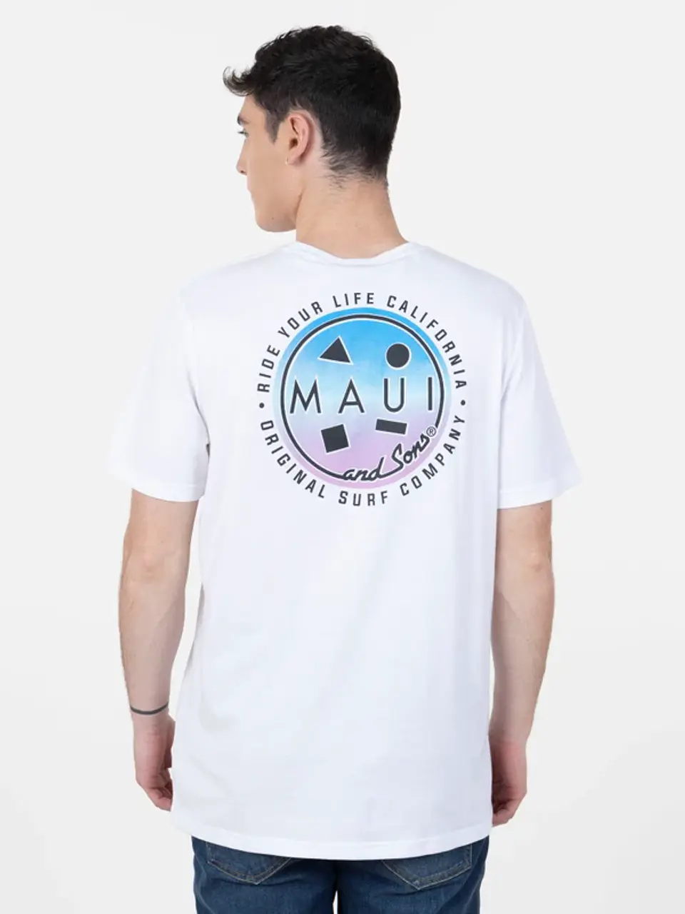 Polera Hombre Blanca Maui 5AV1558-MV23 2