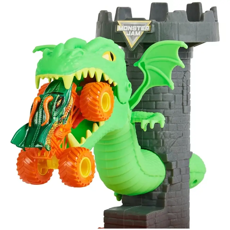 Monster Jam Duelo Dragón Vehículo 1:64 Imexporta 6063919 2