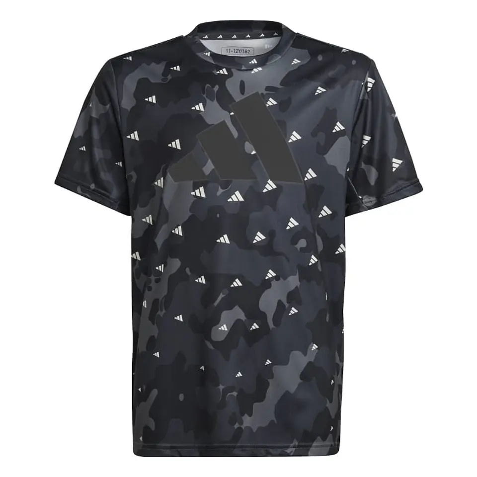 Polera Niño/a Negra Adidas Hr6412 2
