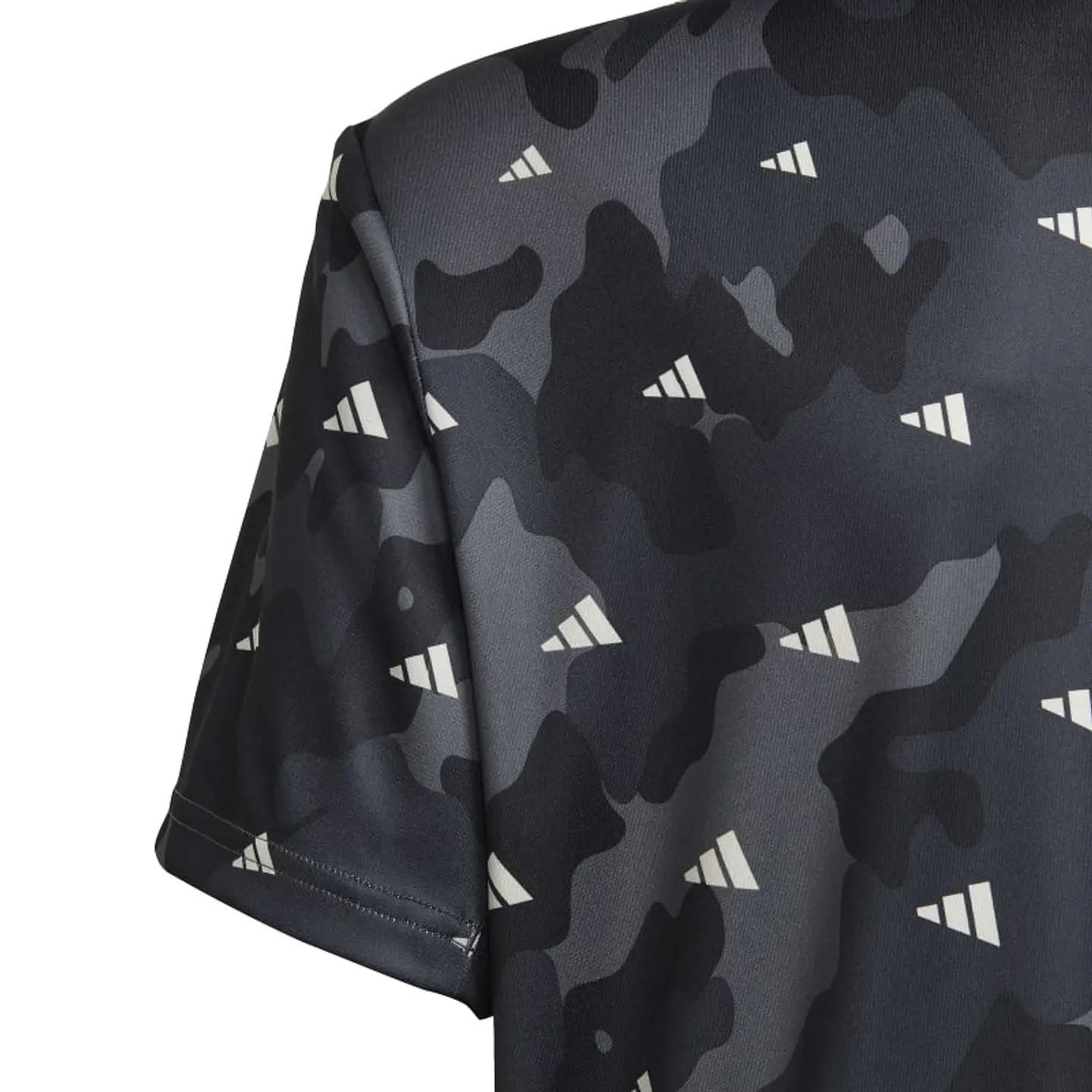 Polera Niño/a Negra Adidas Hr6412 5
