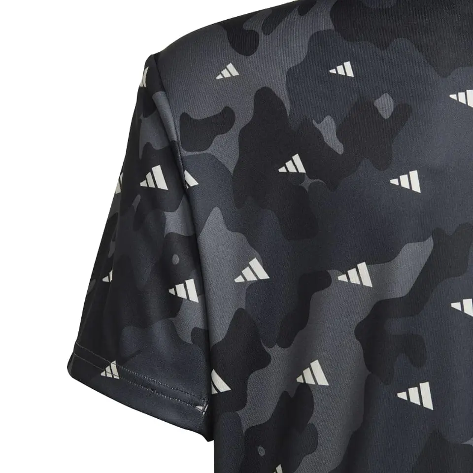 Polera Niño/a Negra Adidas Hr6412 5