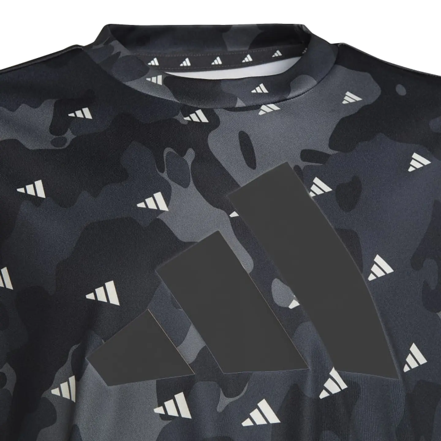 Polera Niño/a Negra Adidas Hr6412 6