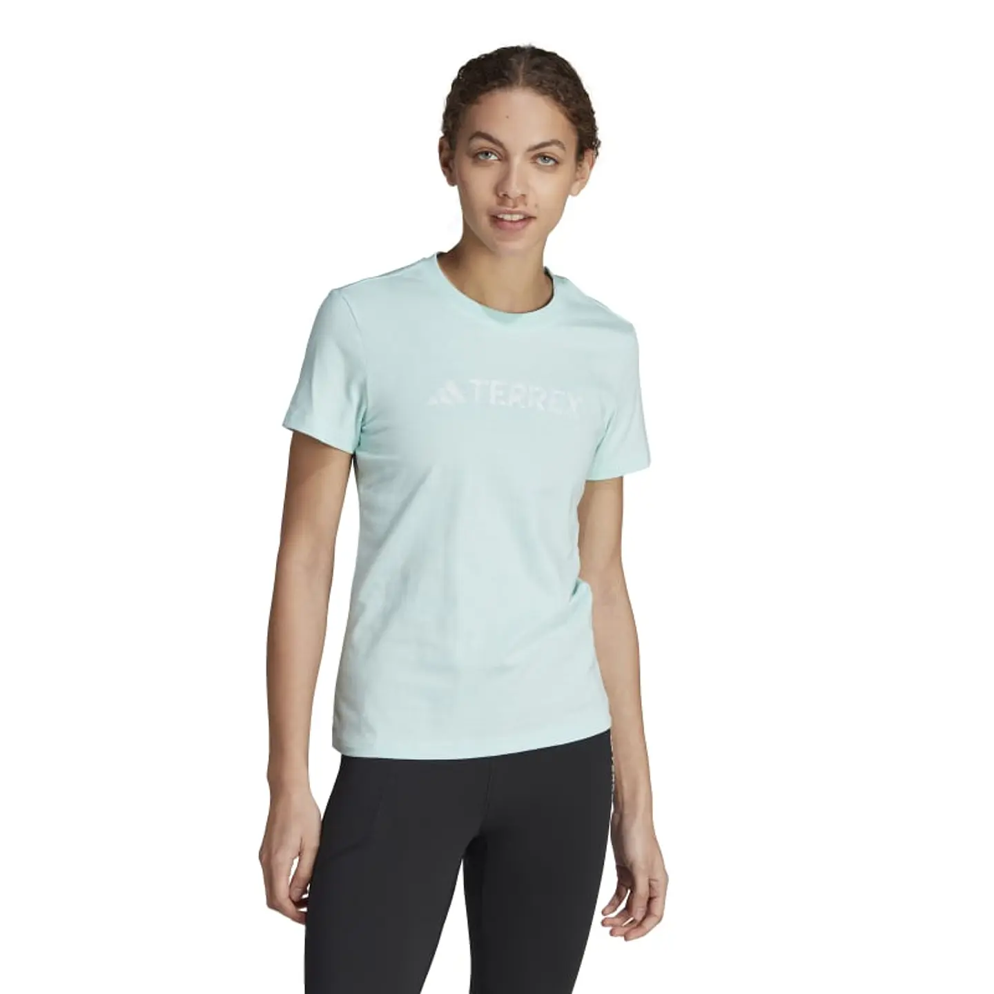 Polera Mujer Celeste Adidas Hy1713 1