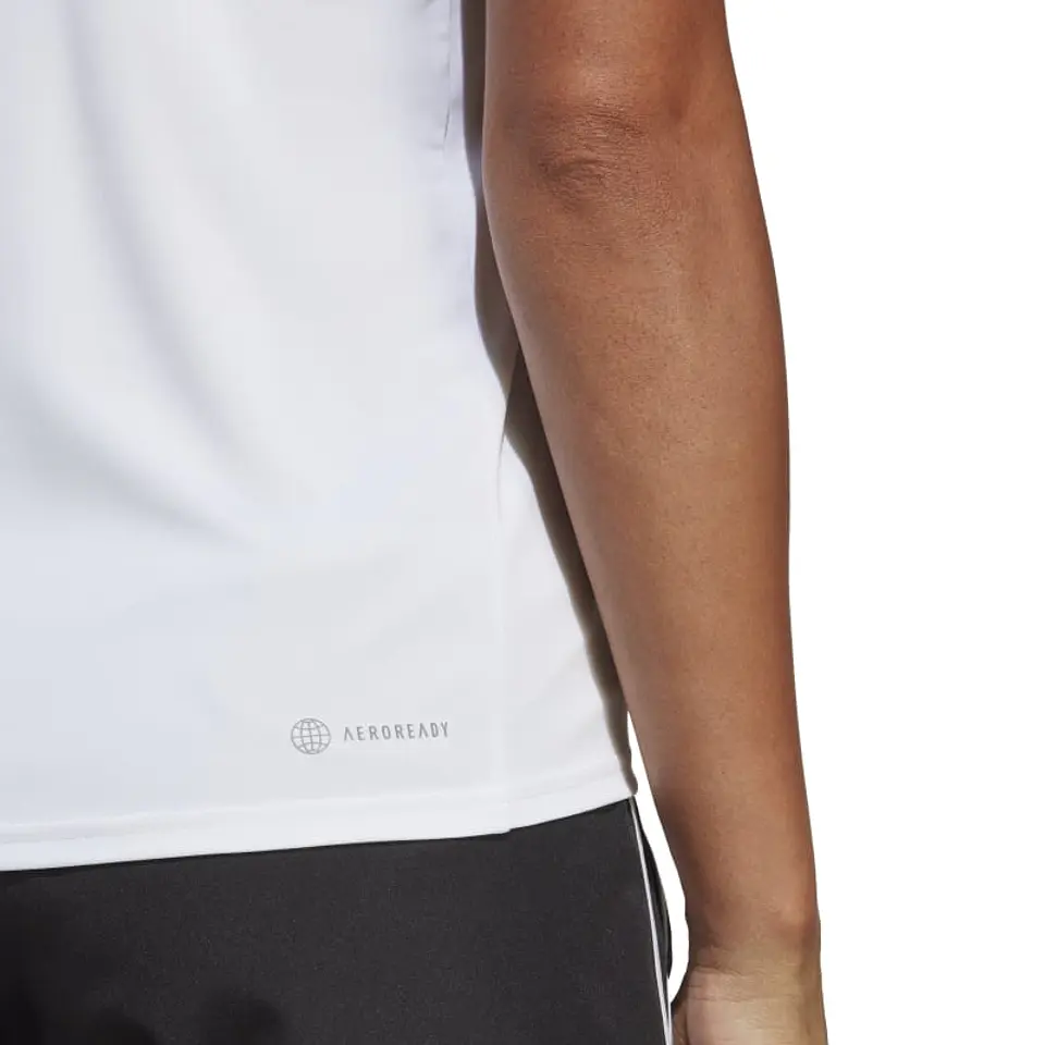 Polera Mujer Blanco Adidas Hz0106 4