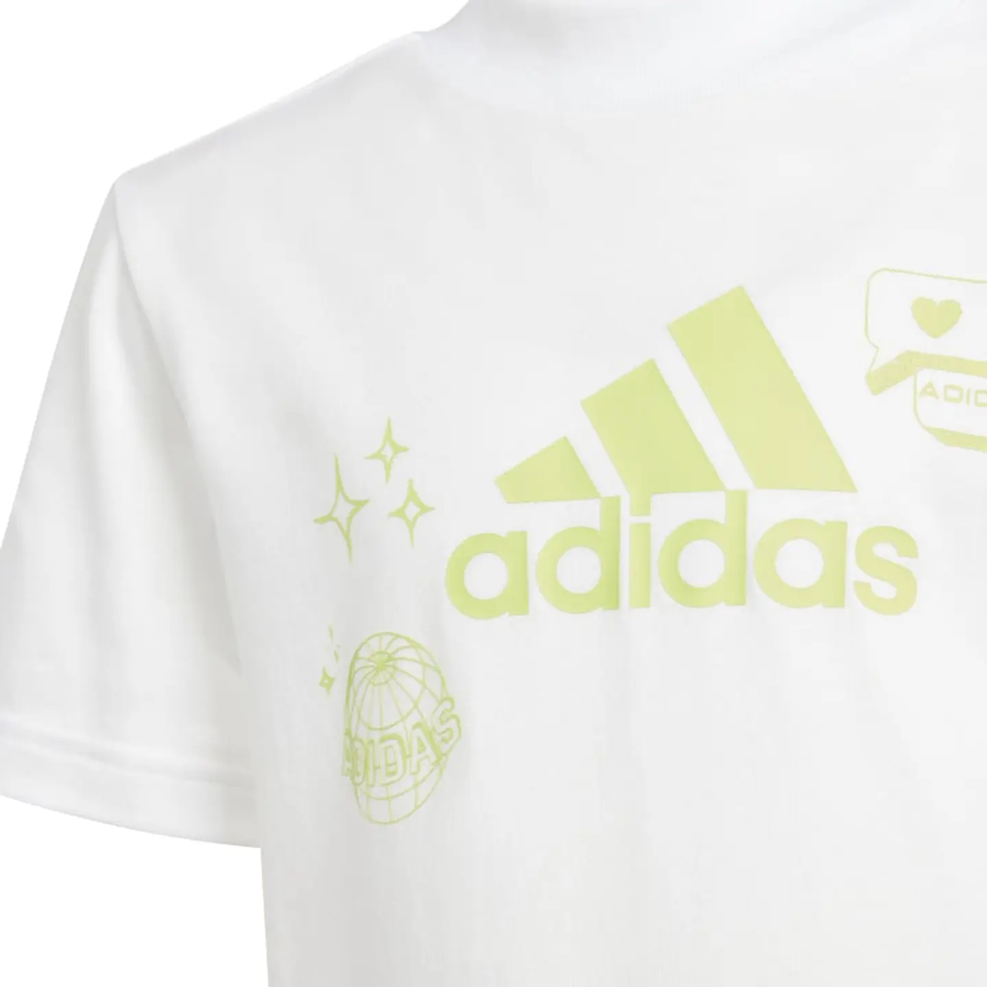 Polera Niño/a Blanca Adidas Ia1574 3