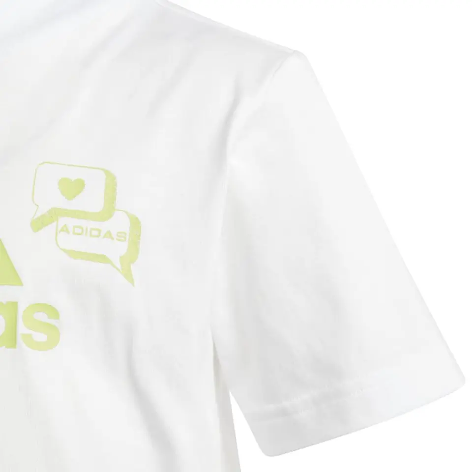Polera Niño/a Blanca Adidas Ia1574 5