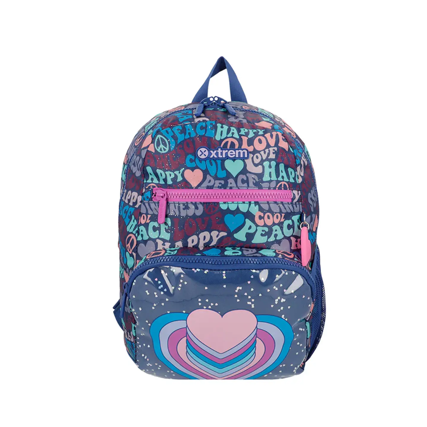 Mochila Corazones Azul Saxoline 151063A4421CNU 1