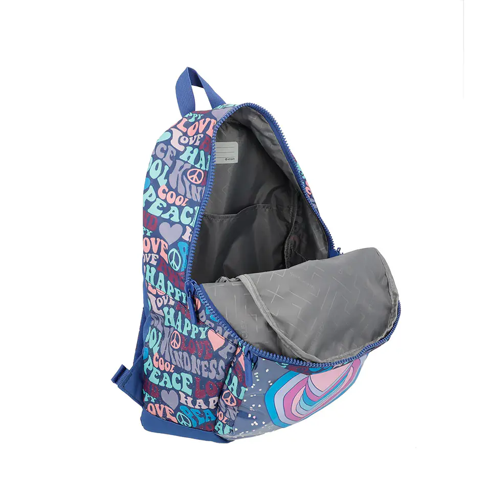 Mochila Corazones Azul Saxoline 151063A4421CNU 4
