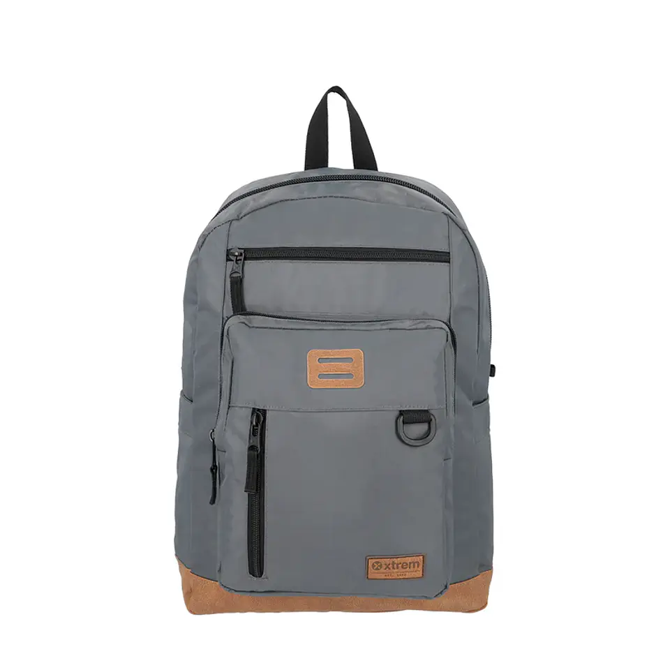 Mochila Gris Saxoline 15103118301CNU 1