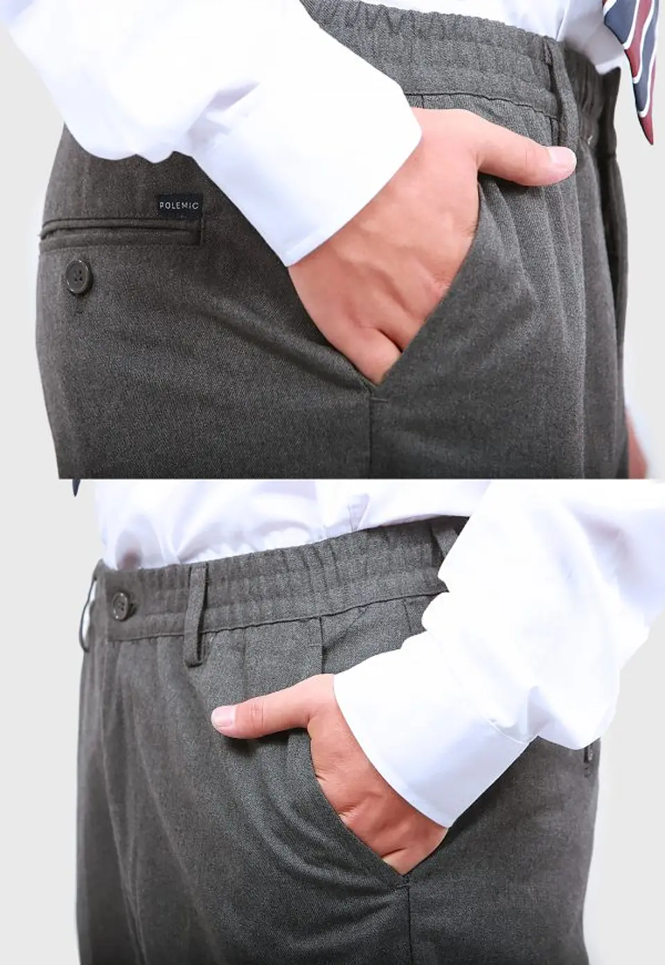 Pantalón Escolar Hombre Gris Polemic-CPaz CP1719 5