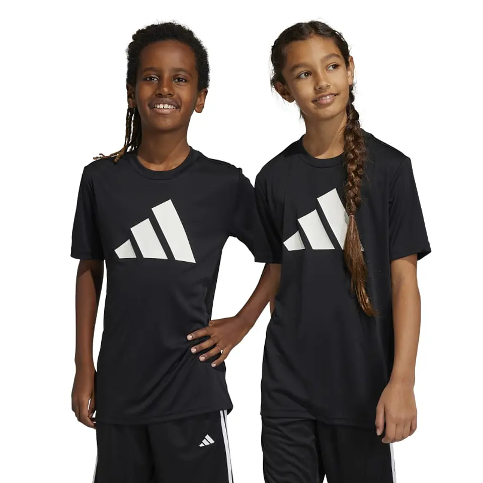 Polera Juvenil Negro Adidas IC5659 1