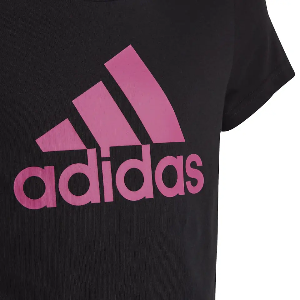 Polera Juvenil Negra Adidas IC6122 3