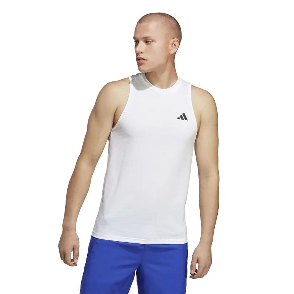 Polera Hombre Blanca Adidas IC6947 1
