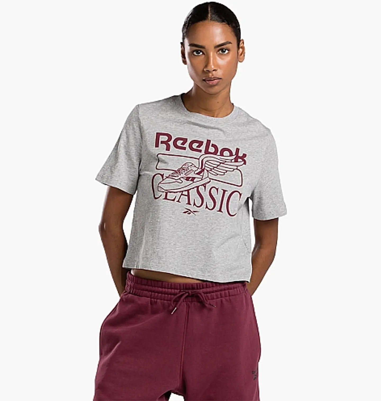 Polera Mujer Gris Reebok 100036602 1
