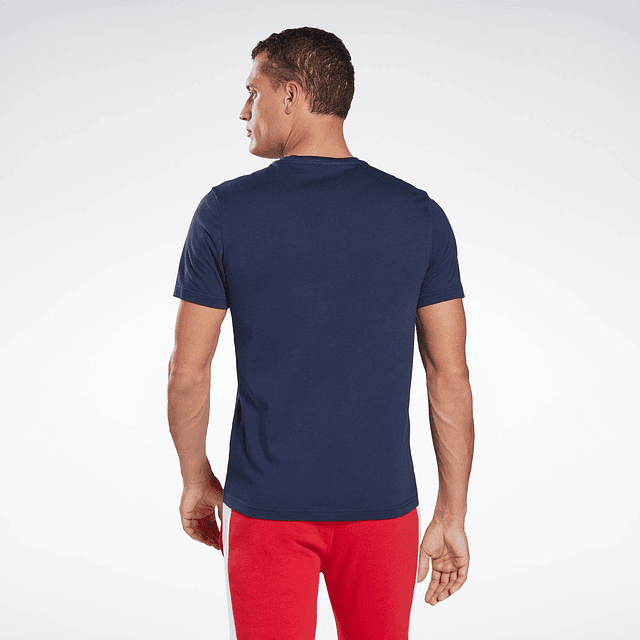 Polera Hombre Azul Reebok 100042355