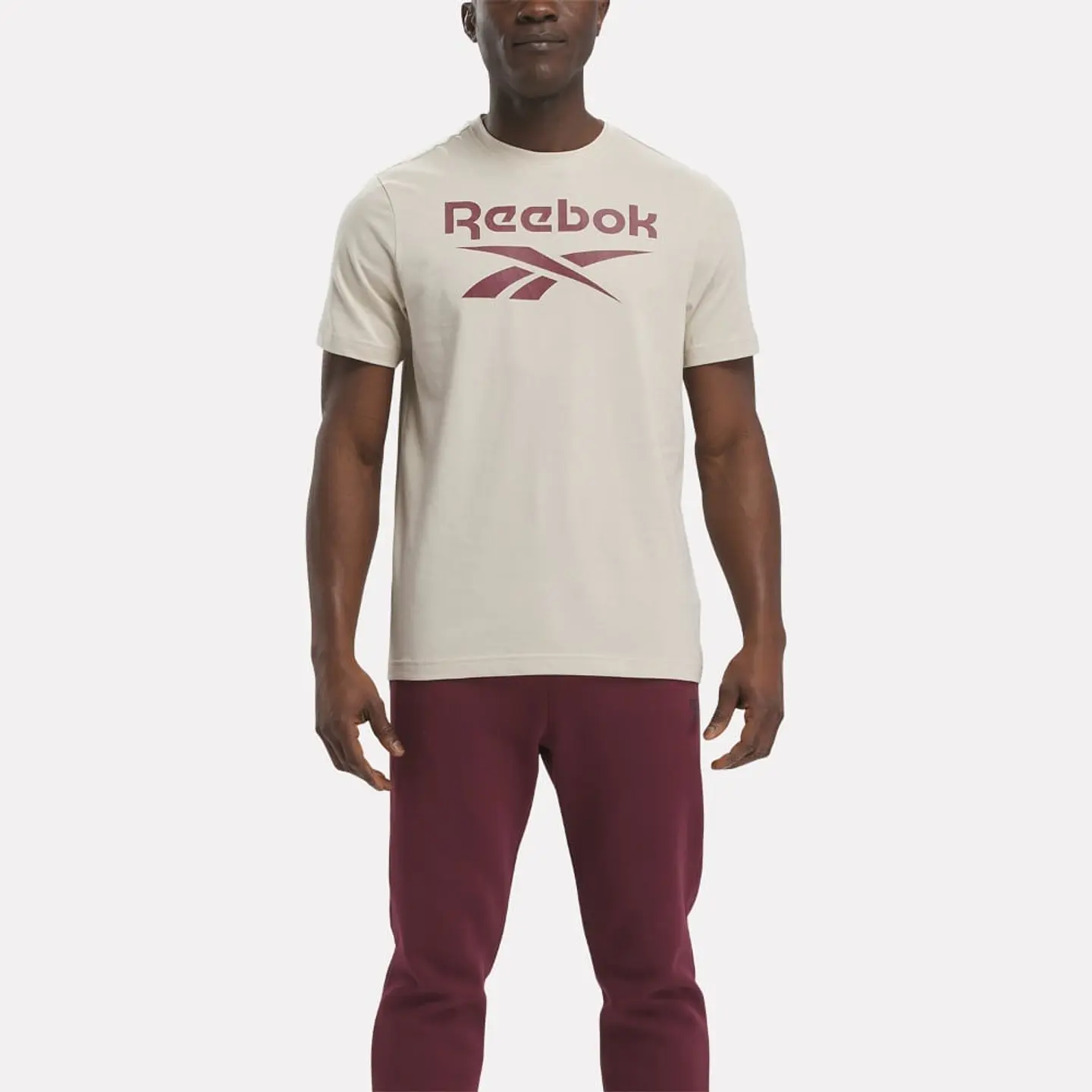 Polera Hombre Beige Reebok 100071177 1