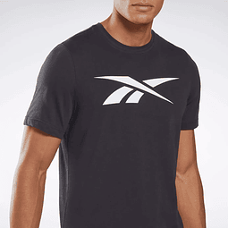 Polera Hombre Negra Reebok 100052762