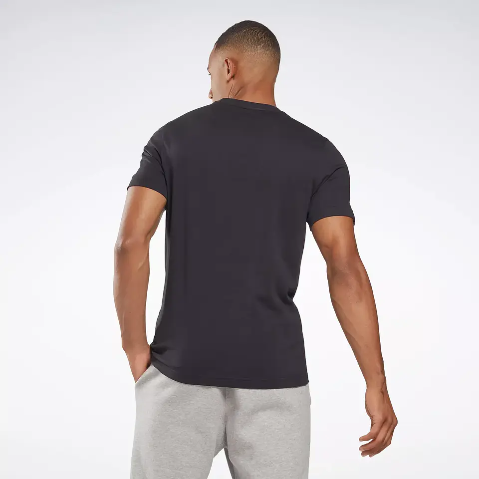 Polera Hombre Negra Reebok 100052762 2