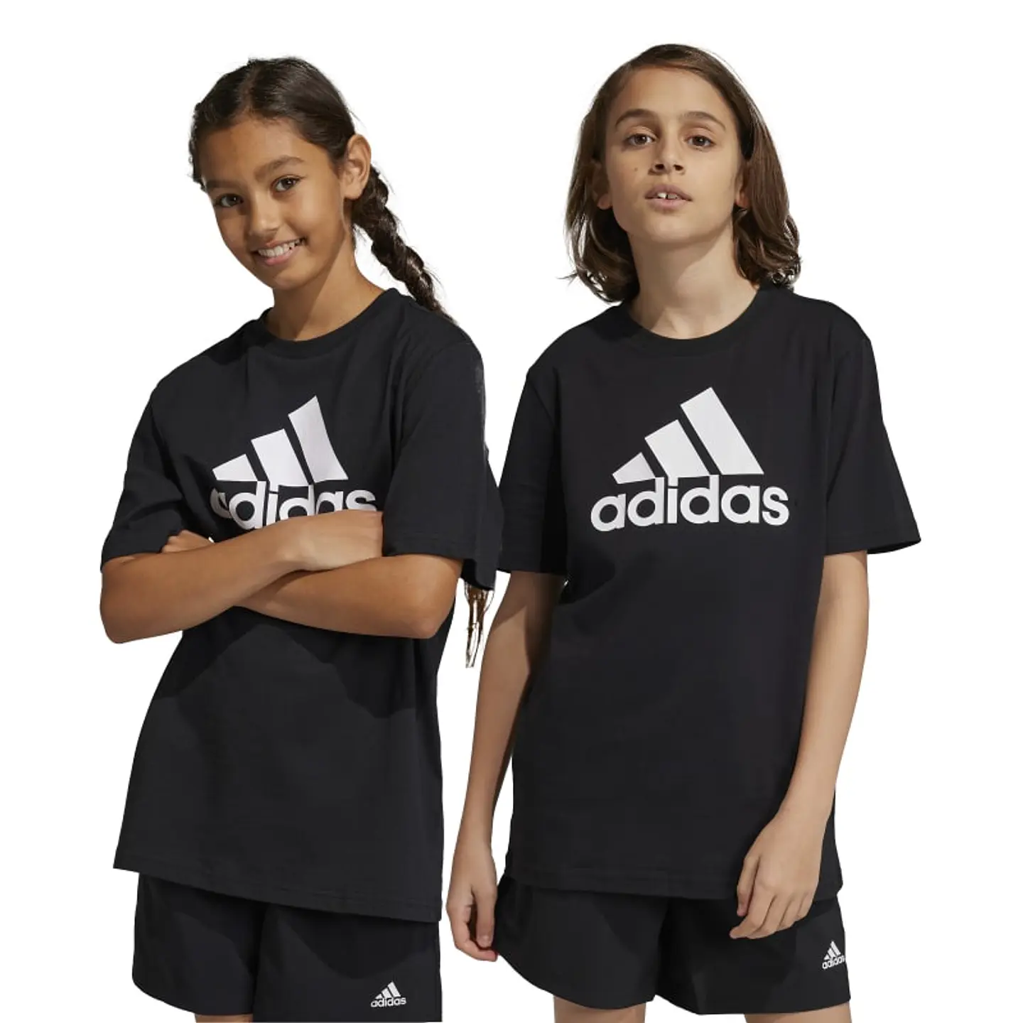 Polera Juvenil Negro Adidas IC6855 1