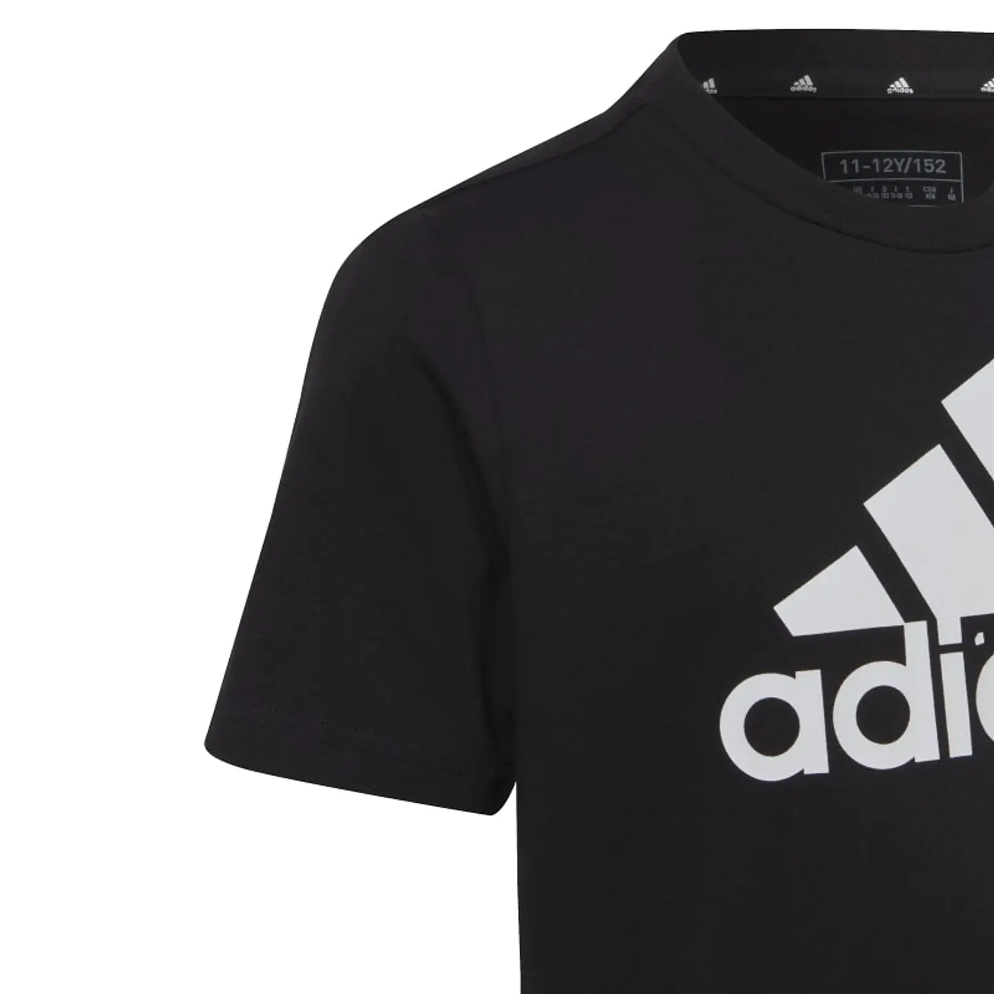 Polera Juvenil Negro Adidas IC6855 6