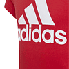 Polera Juvenil Rojo Adidas IS2642