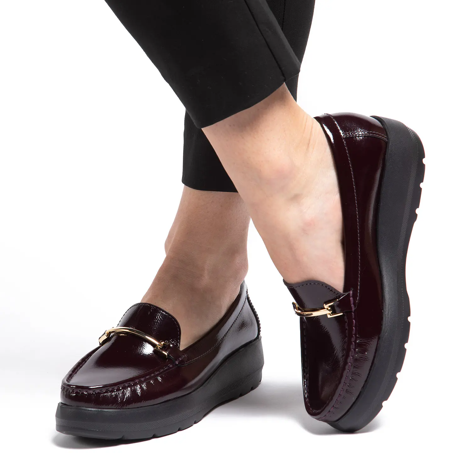 Mocasín Mujer Burdeo Gacel 659285 5