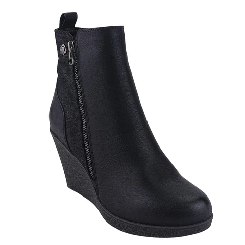 Botín Mujer Negro Chalada 1-WEDGE-41BK
