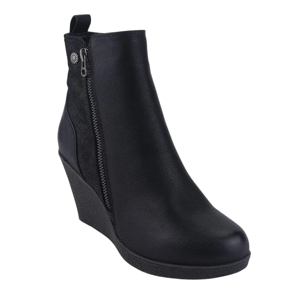 Botín Mujer Negro Chalada 1-WEDGE-41BK 1