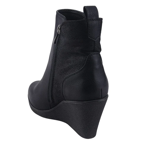 Botín Mujer Negro Chalada 1-WEDGE-41BK