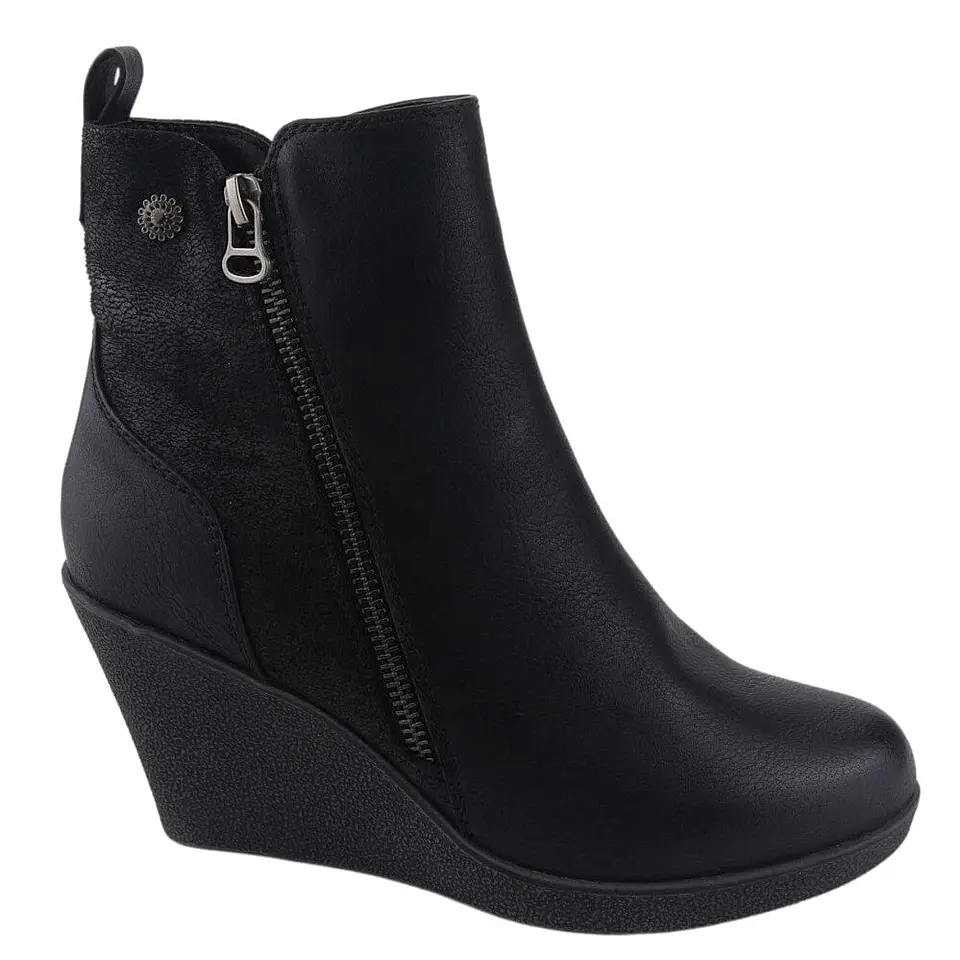 Botín Mujer Negro Chalada 1-WEDGE-41BK 3
