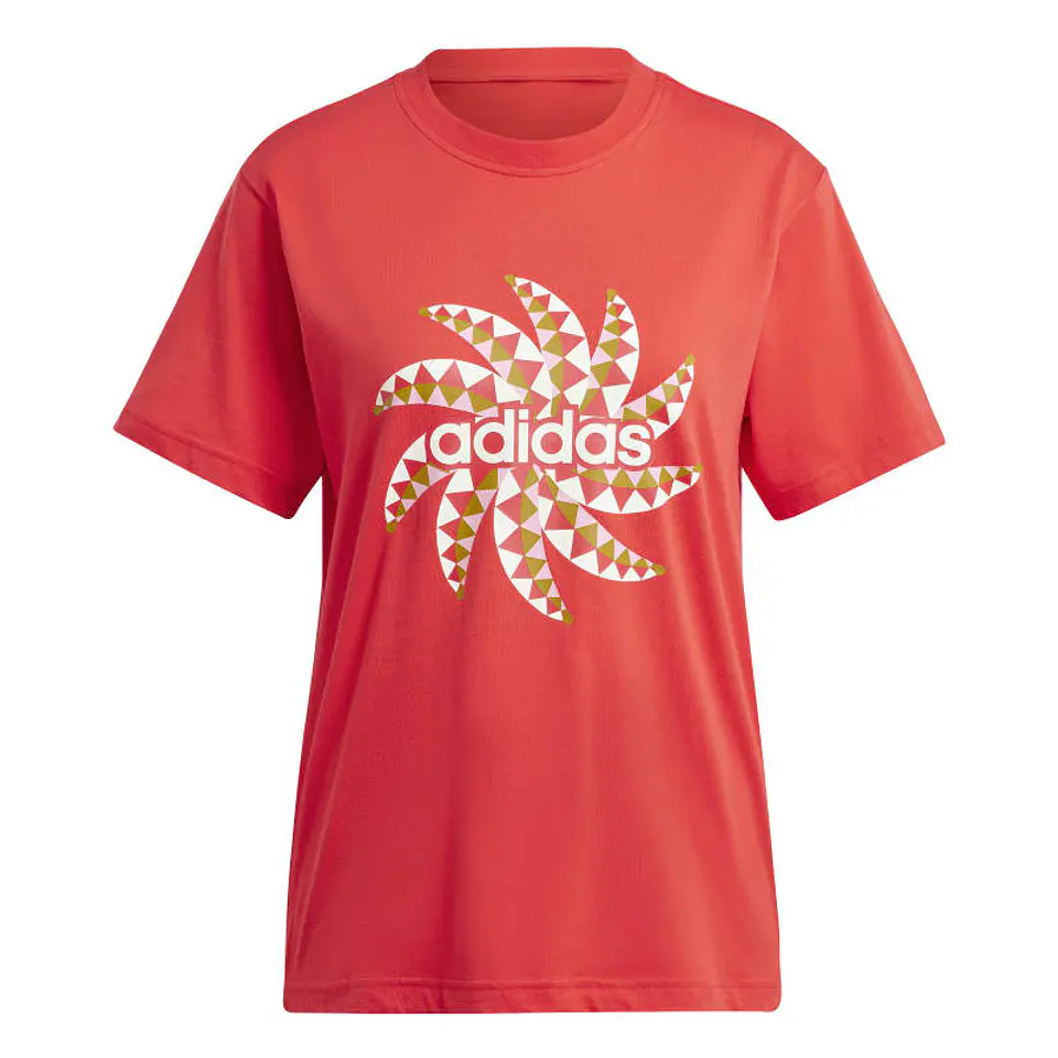 Polera Mujer Roja Adidas IQ4486 6