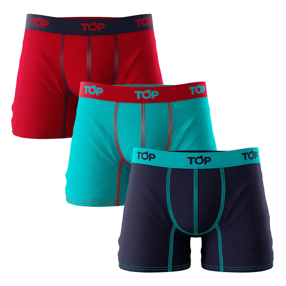 Boxer Hombre Multicolor Top 208PKP/3 1