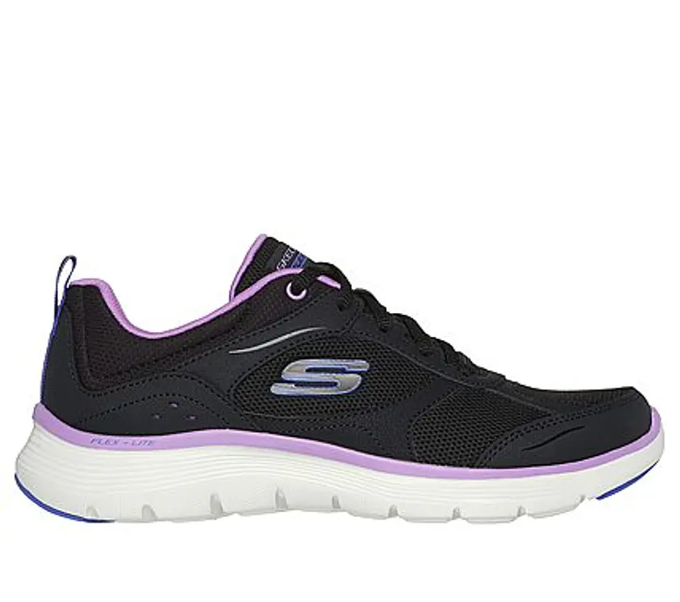 Zapatilla Mujer Negra Skechers 150202BKPR 4