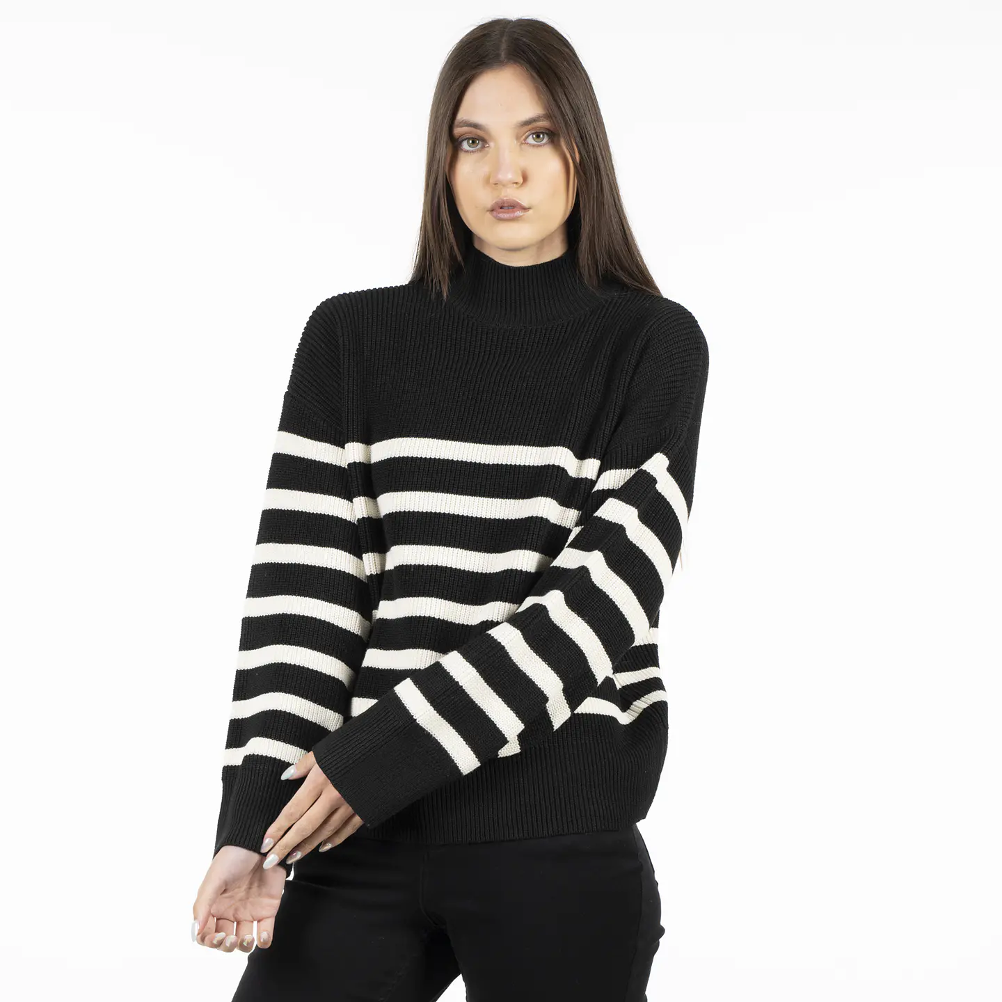 Sweater Mujer Negro Ellus OFL88408 1