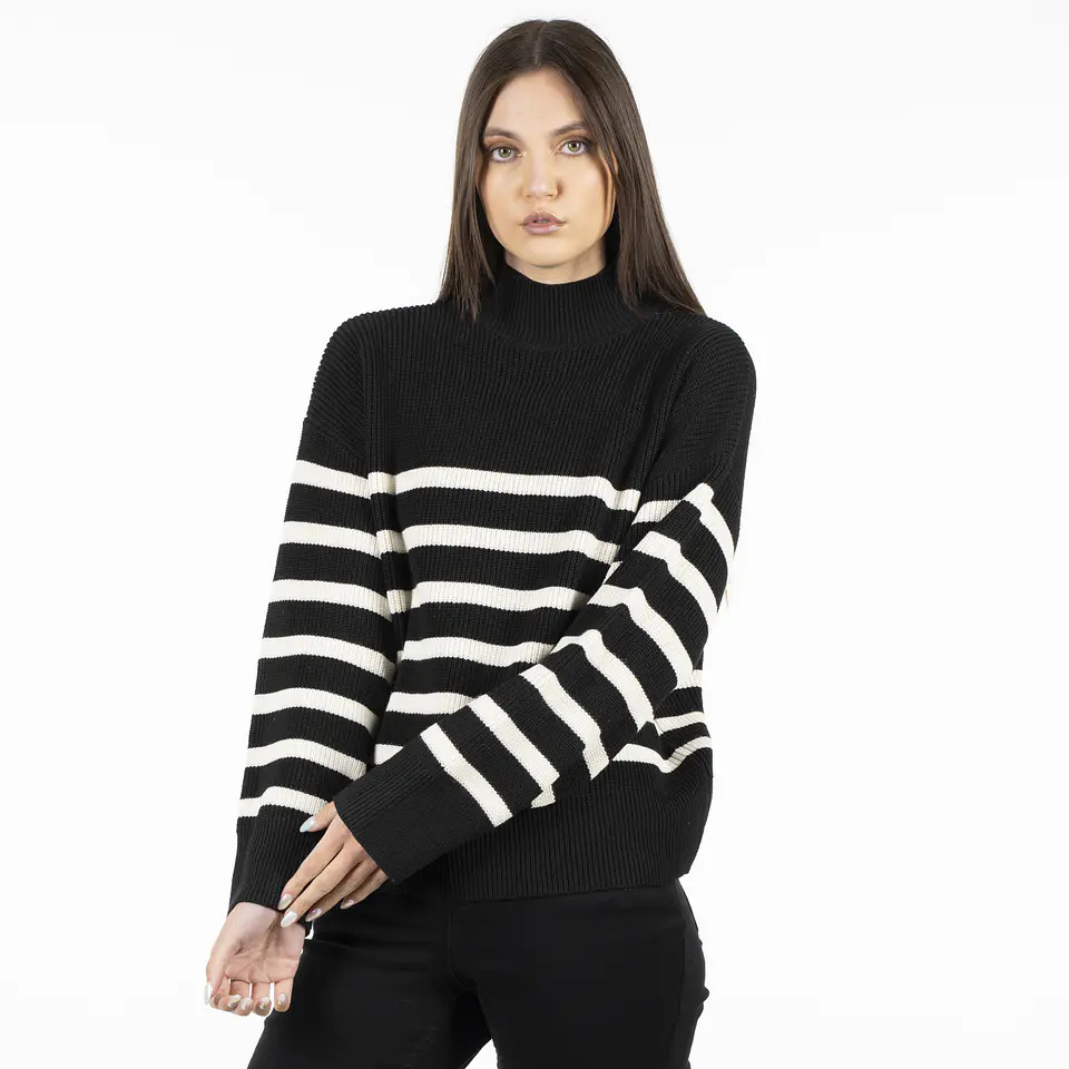 Sweater Mujer Negro Ellus OFL88408 1
