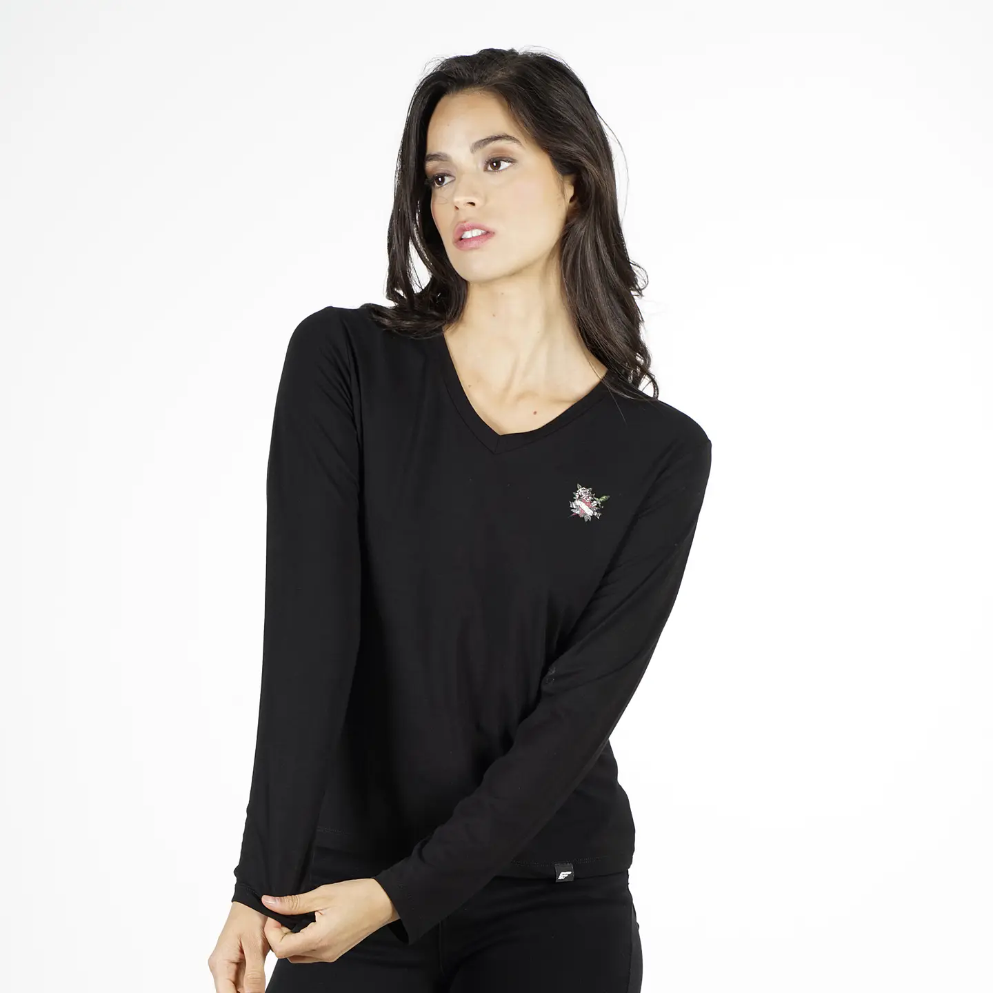 Polera Mujer Negra Ellus DFL50802 1