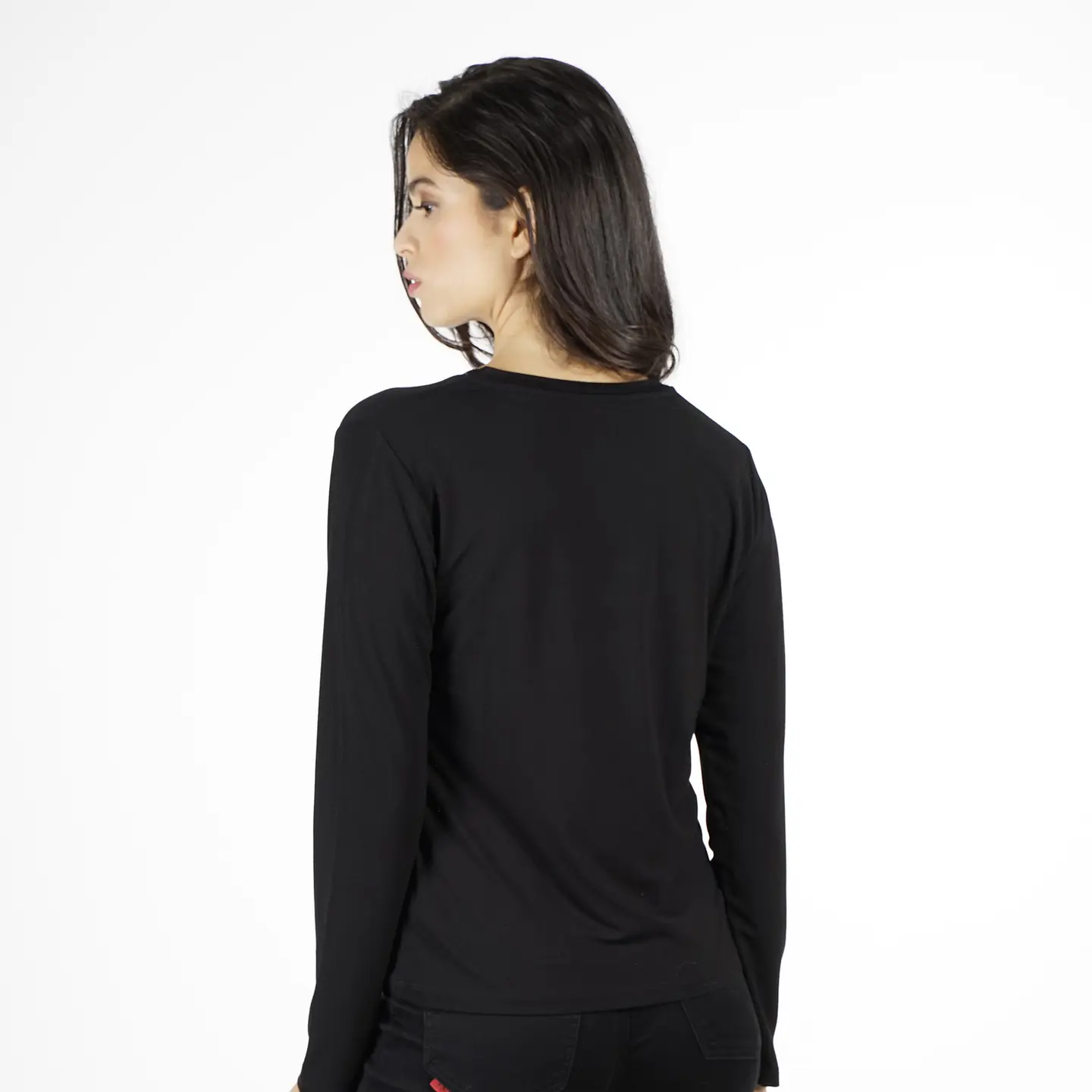 Polera Mujer Negra Ellus DFL50802 2
