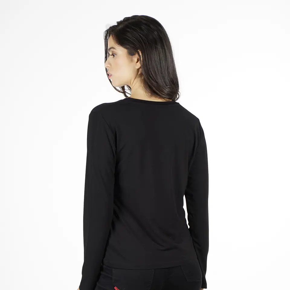 Polera Mujer Negra Ellus DFL50802 2
