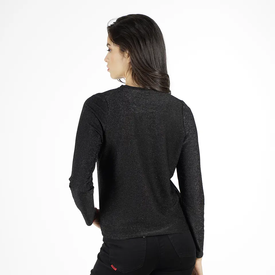 Polera Mujer Negra Ellus DFL90806 2