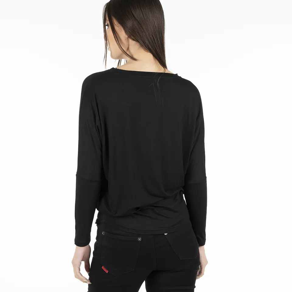 Polera Mujer Negra Ellus DFL50800 2